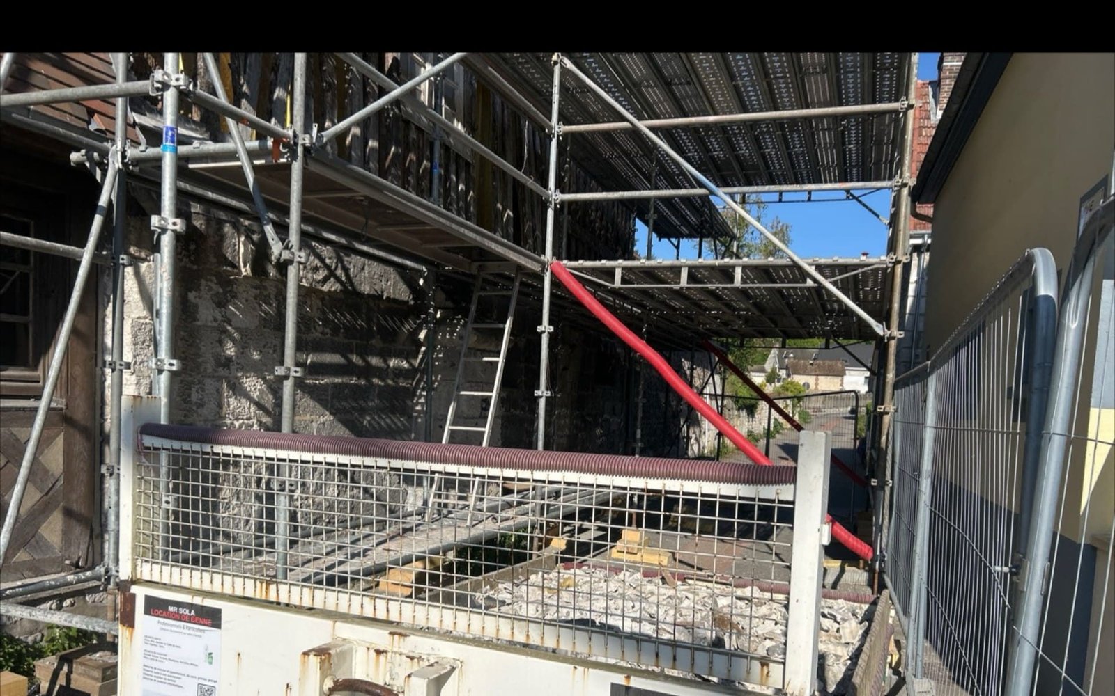 Location de benne disponible chantier à Rouen ￼gravats